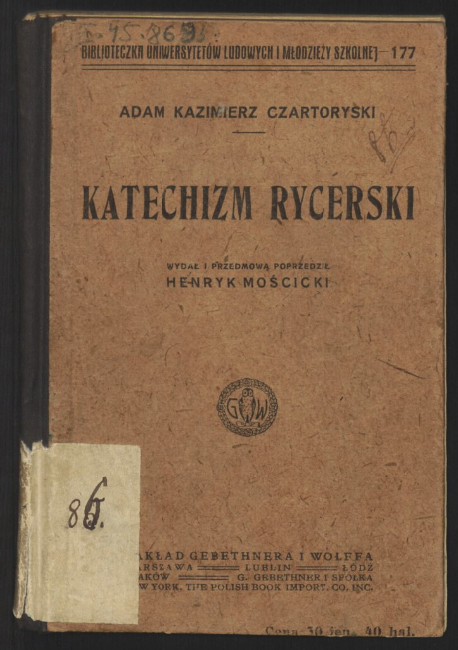 katechizm szkola rycerska 1916