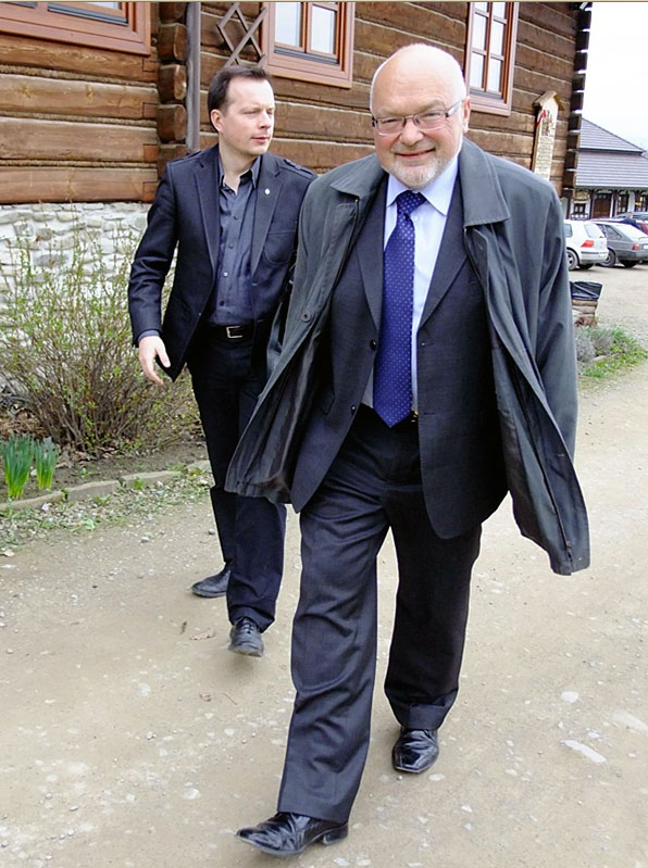 Krzysztof Pawłowski i Sebastian Margalski - spotkanie mentoringowe firm rodzinnych w Sądeckim Bartniku - 2012.